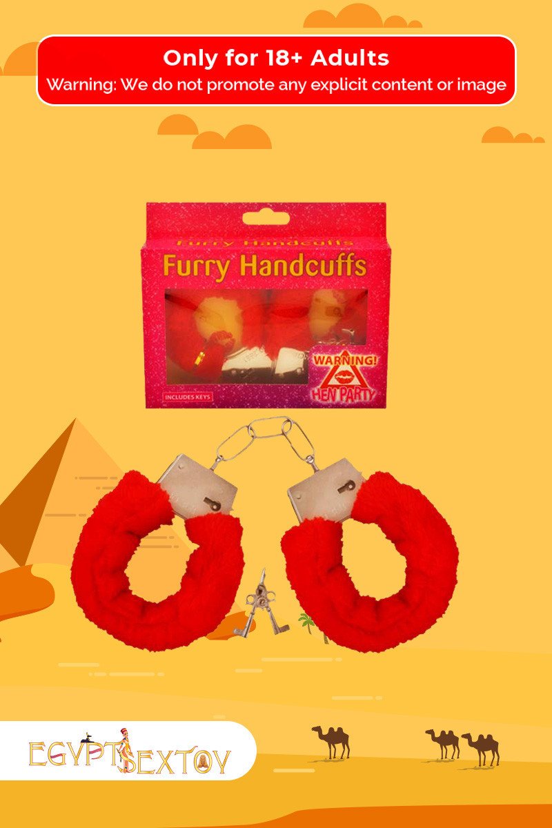 Fetish Fantasy Beginner's Furry Cuffs in Red BDSM-004