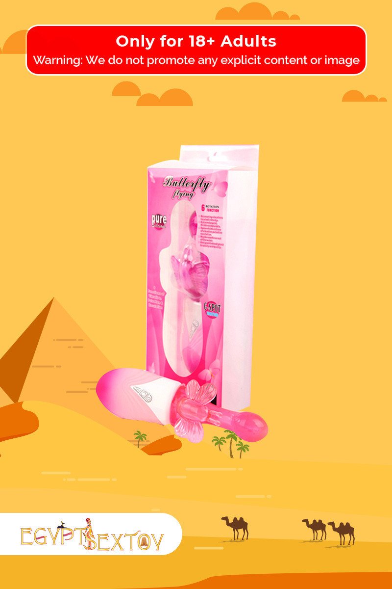 Butterfly Clitoris 6 Function Rotation Rabbit Vibrator RV-017